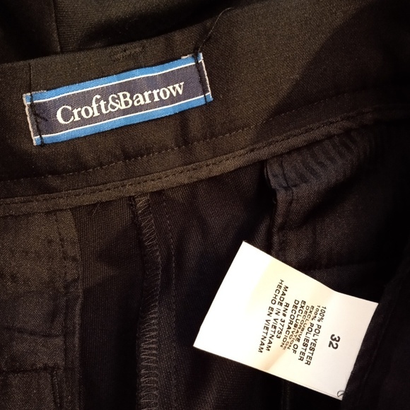 NWOT CROFT&BARROW Men's Pleated Shorts Sz 32 - Picture 2 of 5